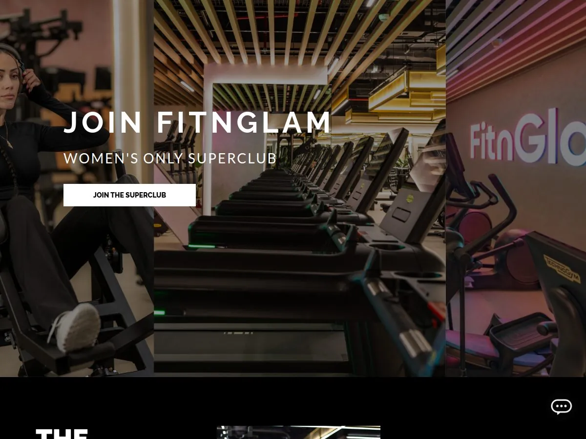 FitnGlam — A hero that sets the superclub mood