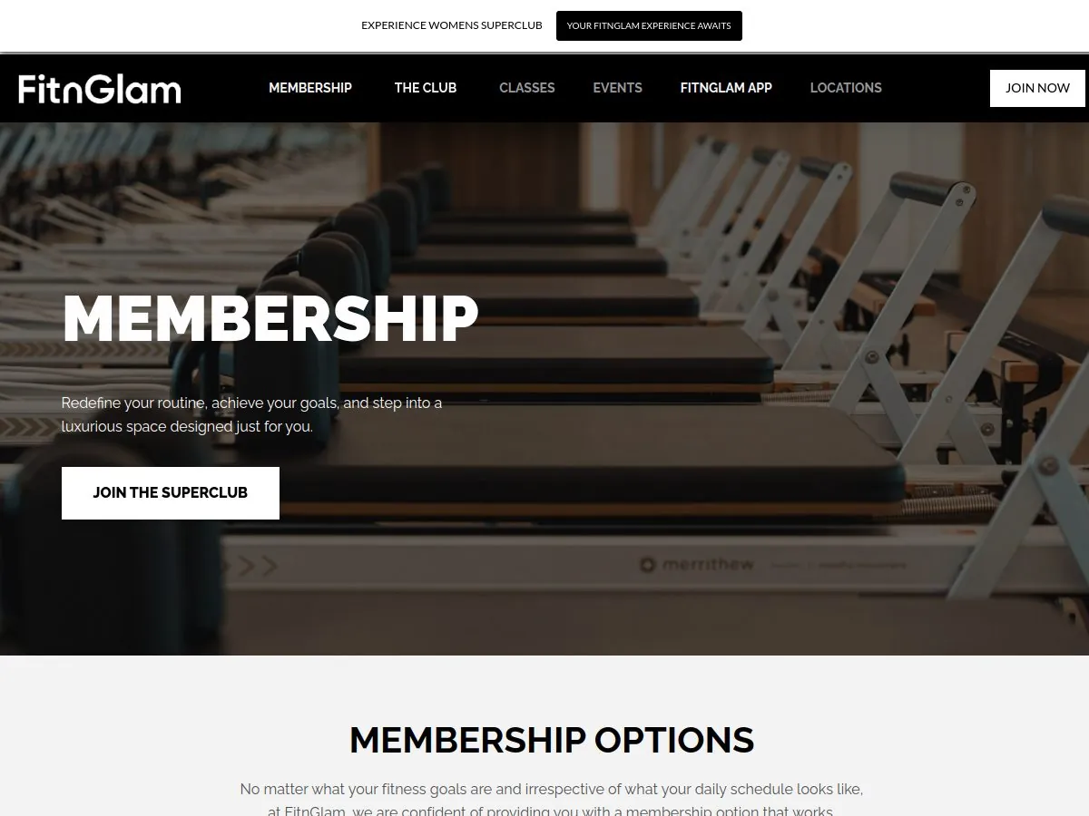 FitnGlam — Membership tiers that upsell themselves